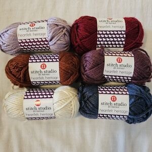 CHOOSE COLORWAY Stitch Studio by Nicole Heartfelt Heritage Super Bulky Yarn 82 y